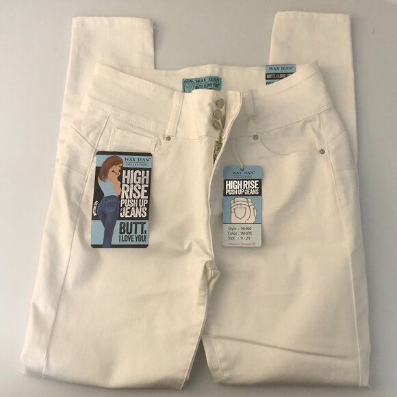 Urban Planet - White high rise skinny jeans - Size 9 / 29 - Picture 5 of 16